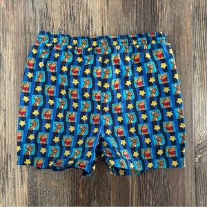 Vtg Y2K Winnie the Pooh Swim Trunks Swimwear Boys 4T Blue Pooh Tigger Sailors